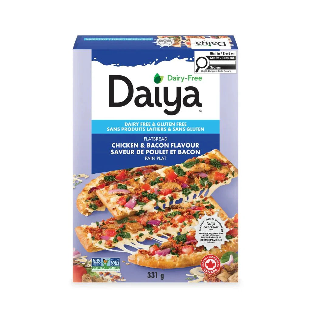 pain plat saveur de poulet et bacon Daiya - La Boite à Grains