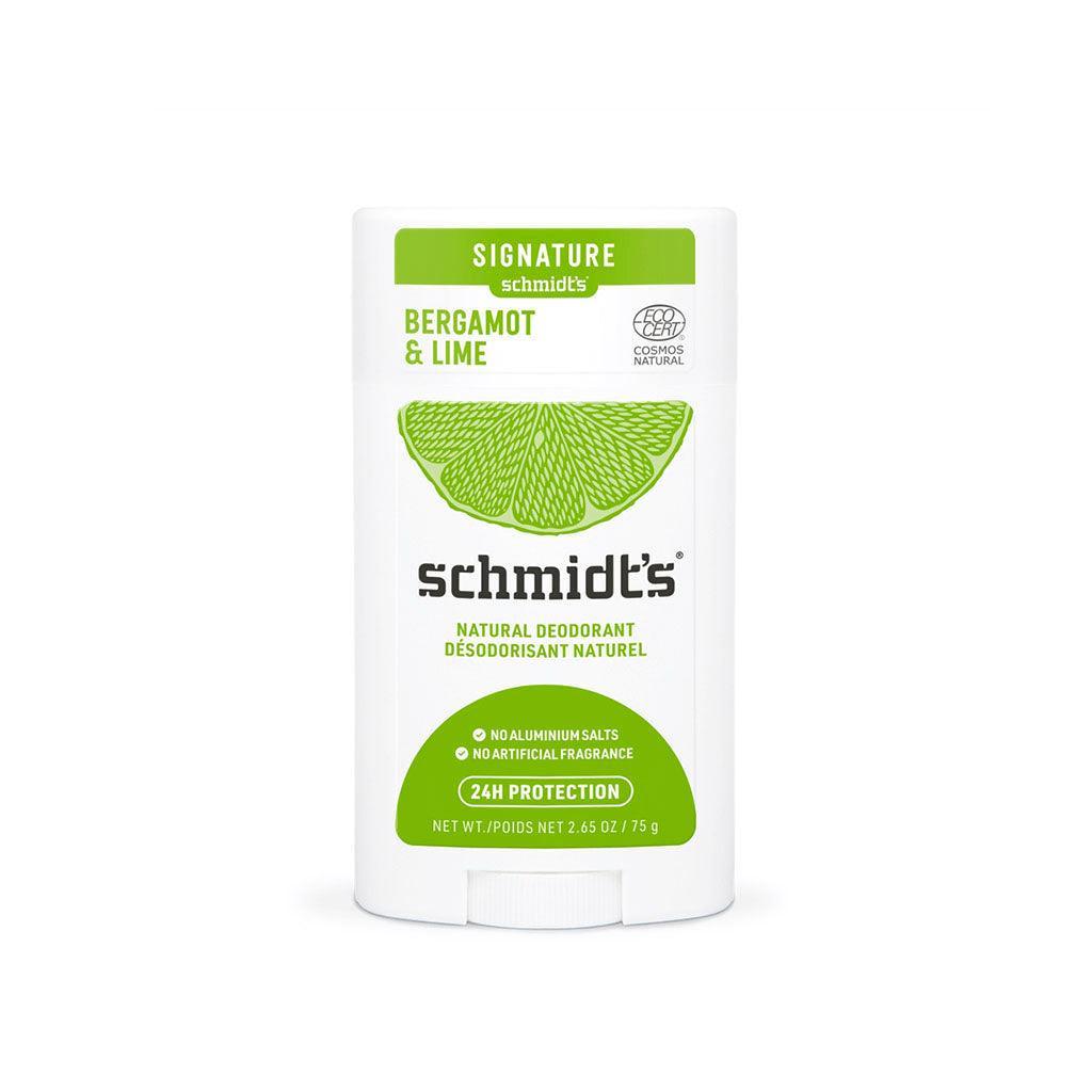 Schmidt's Bergamot & Lime Natural Deodorant Stick - La Boite à Grains