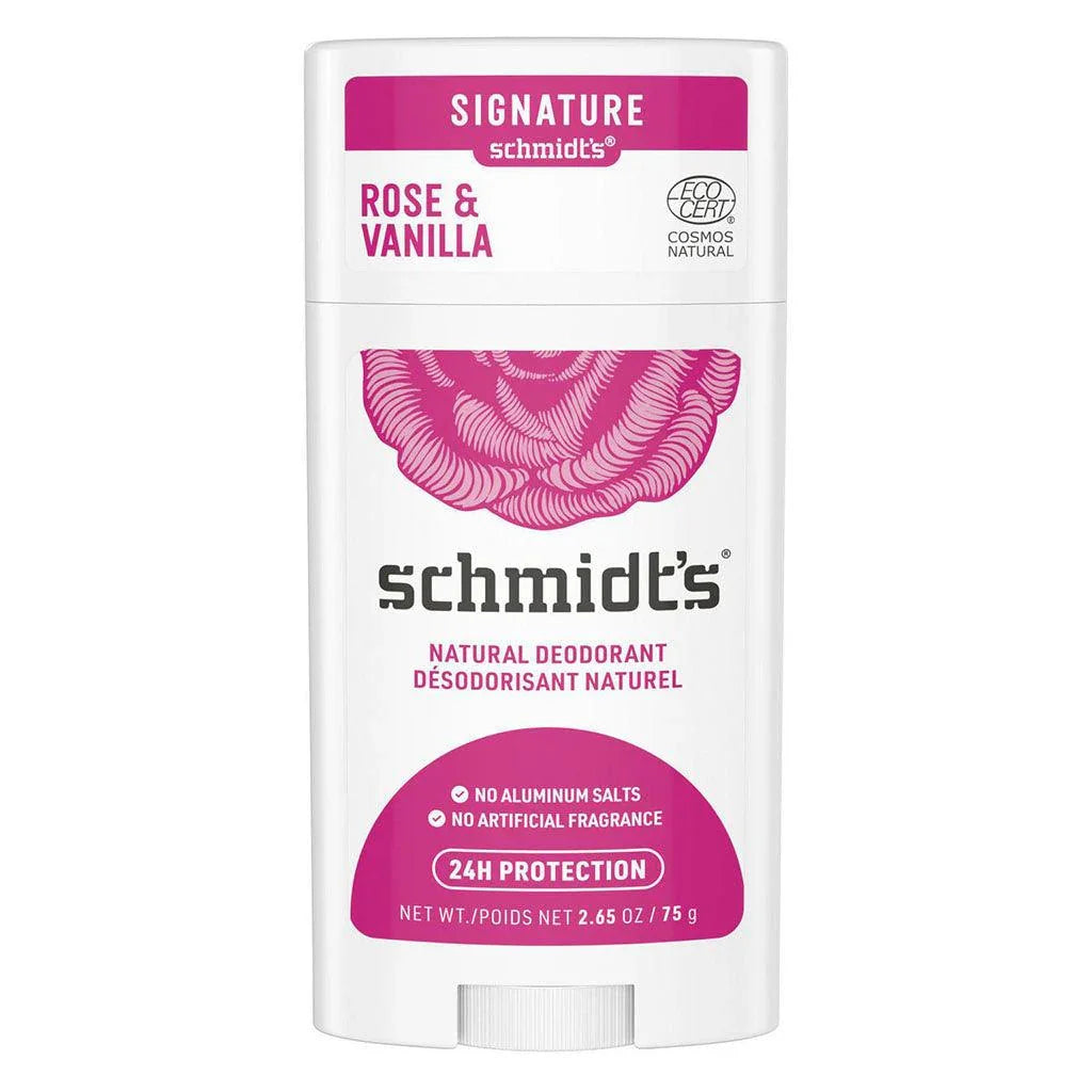 Schmidt's Natural Rose & Vanilla Stick Deodorant - La Boite à Grains