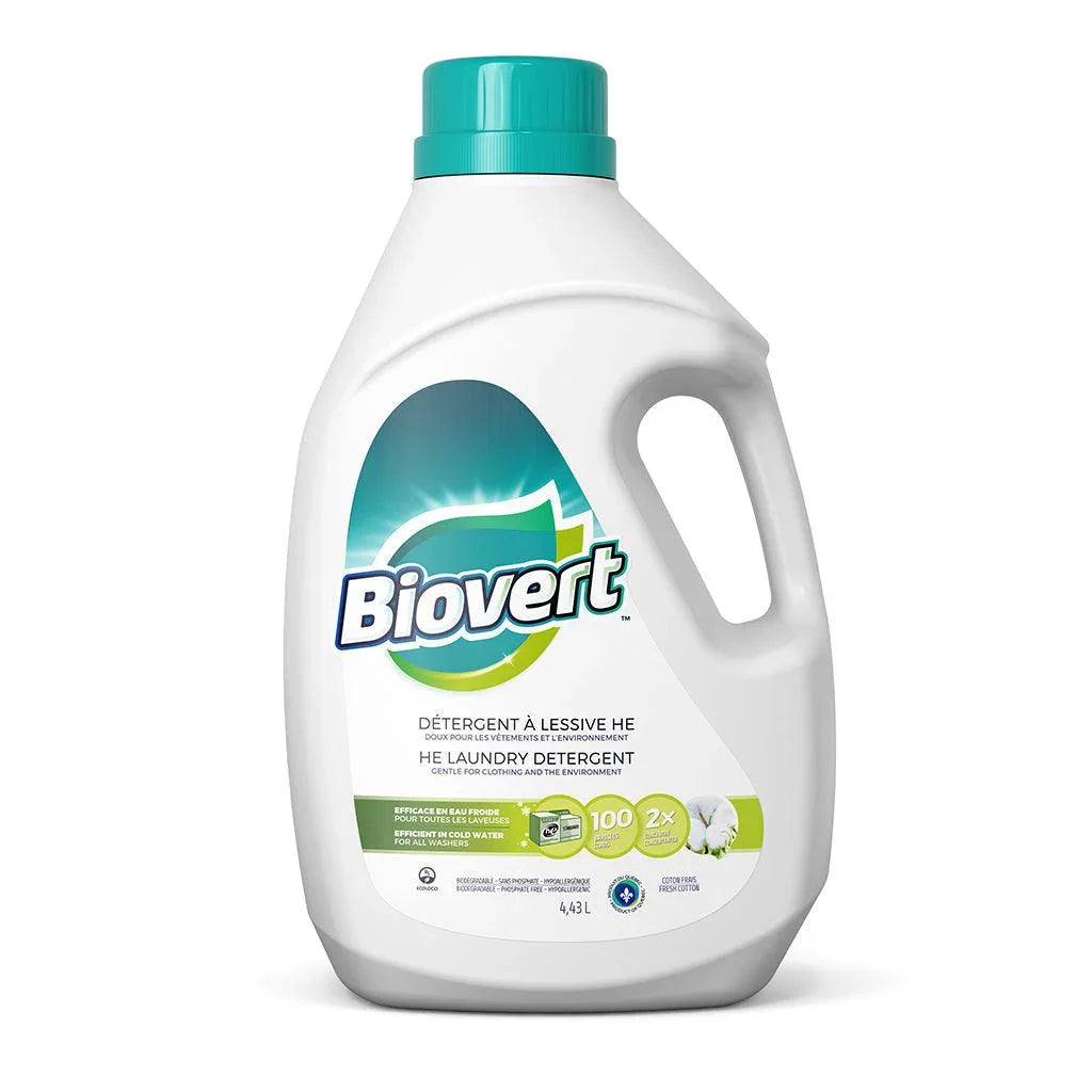 BioVert Fresh Cotton HE Laundry Detergent - La Boite à Grains