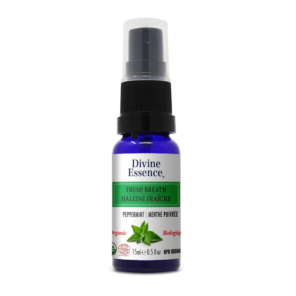 divine essence fresh breath organic peppermint 15 ml