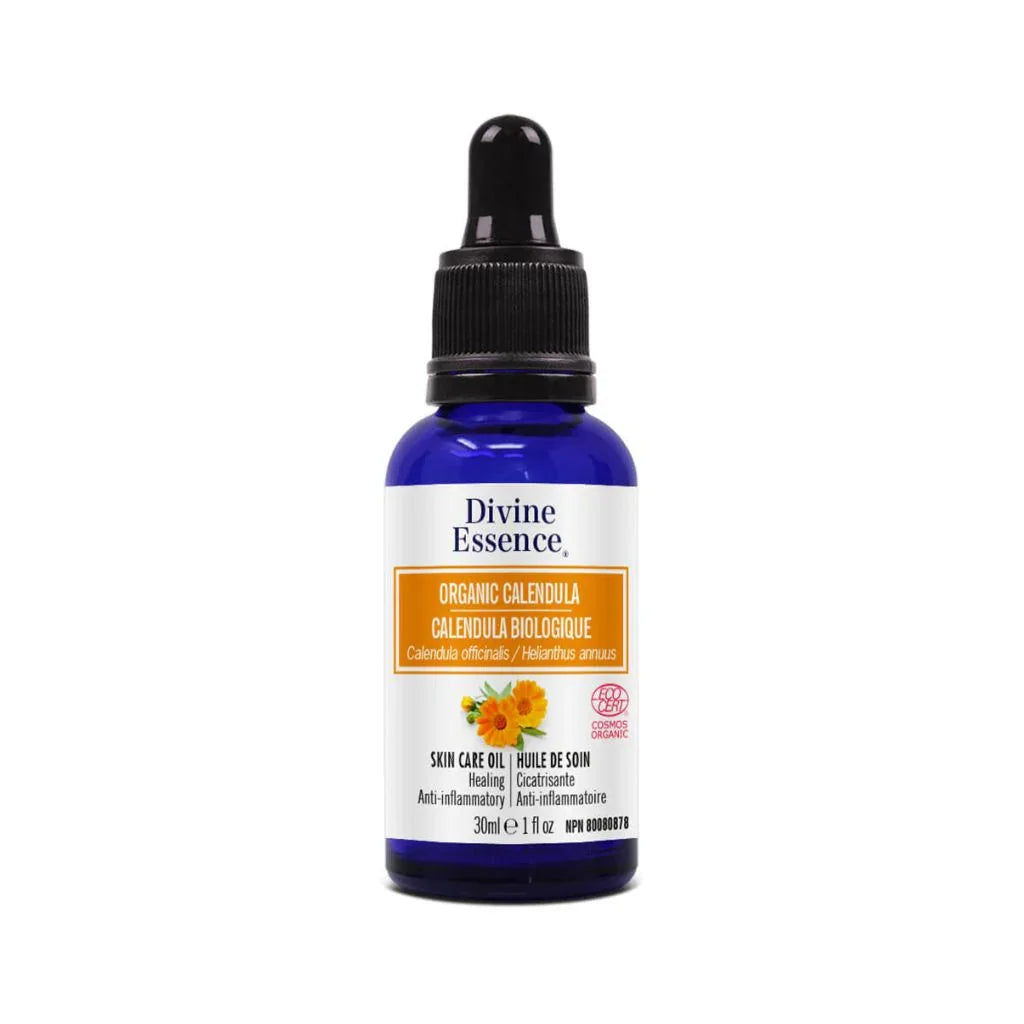 huile de beauté calendula biologique Divine Essence - La Boite à Grains