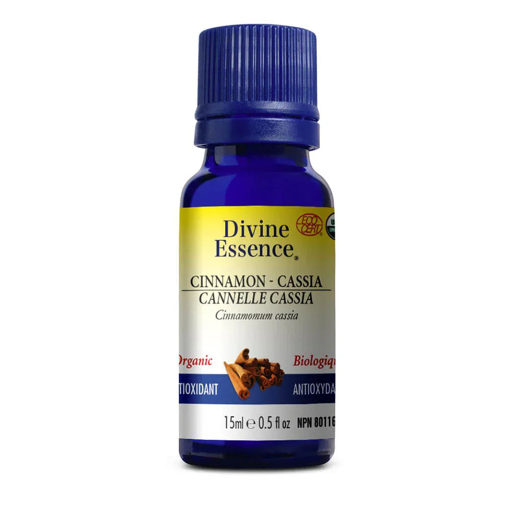 divine essence huile essentielle cannelle cassia biologique 15 ml