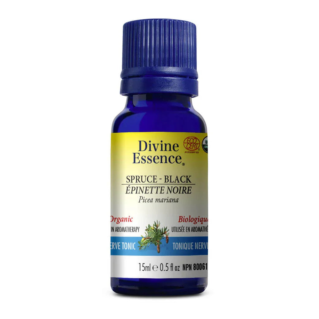 divine essence huile essentielle épinette noire biologique 15 ml