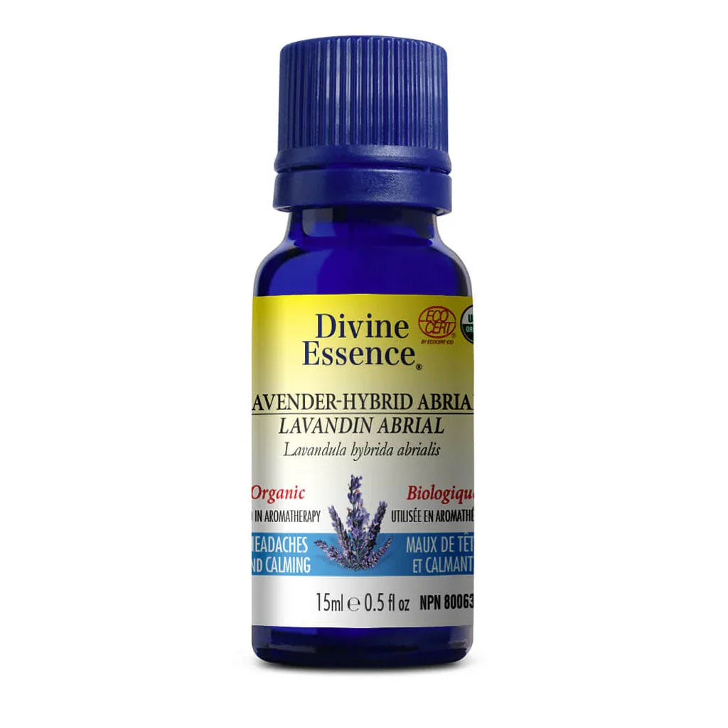 divine essence organic lavandin abrial essential oil 15 ml