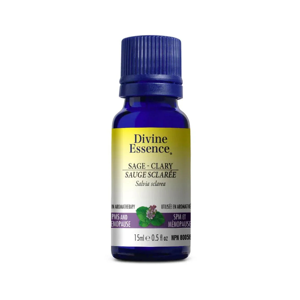 huile essentielle sauge sclarée Divine Essence - La Boite à Grains