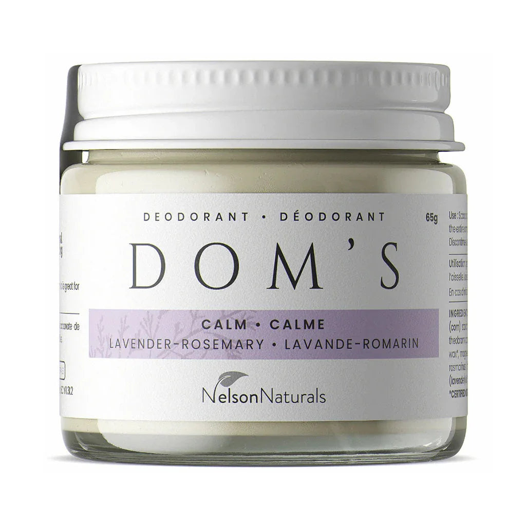 dom's calm deodorant lavender rosemary 65 g
