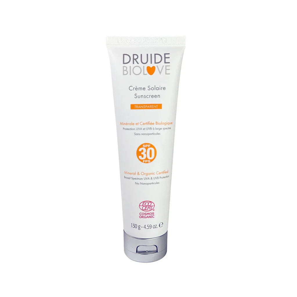 crème solaire minérale FPS30 Druide BioLove - La Boite à Grains