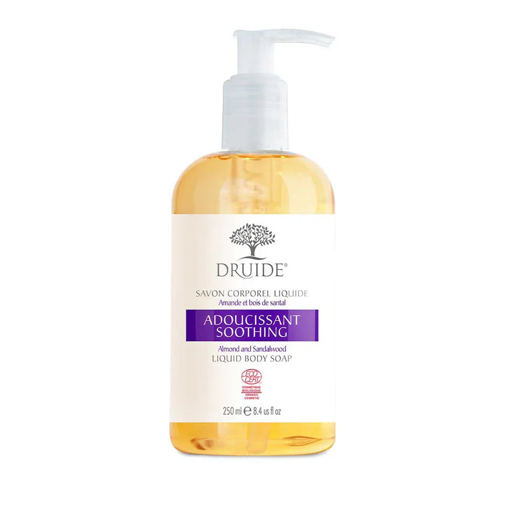 druide softening liquid body soap almond and sandalwood 250 ml - La Boite à Grains