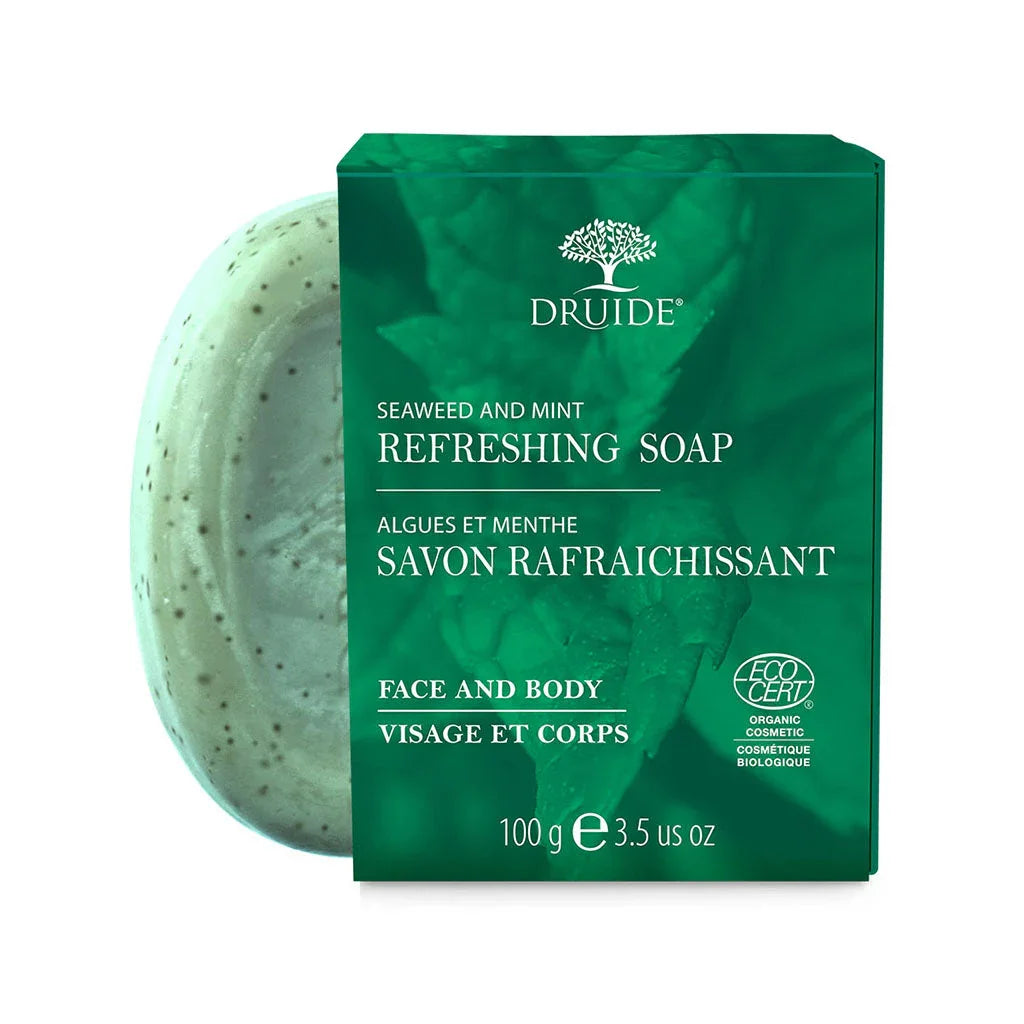 druide refreshing seaweed and mint soap 100 g - La Boite à Grains