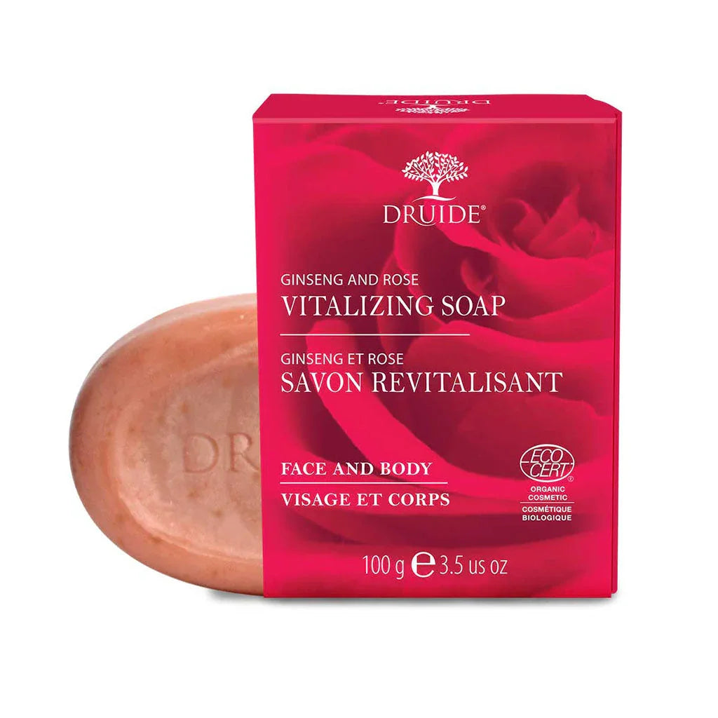 druide revitalizing soap ginseng and rose 100 g - La Boite à Grains