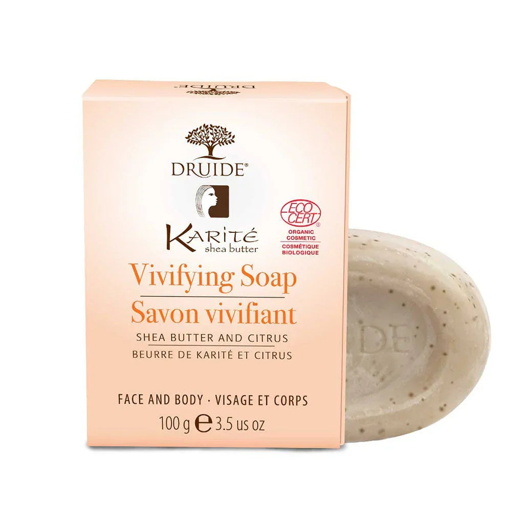 druide invigorating soap shea butter and citrus fruits 100 g - La Boite à Grains