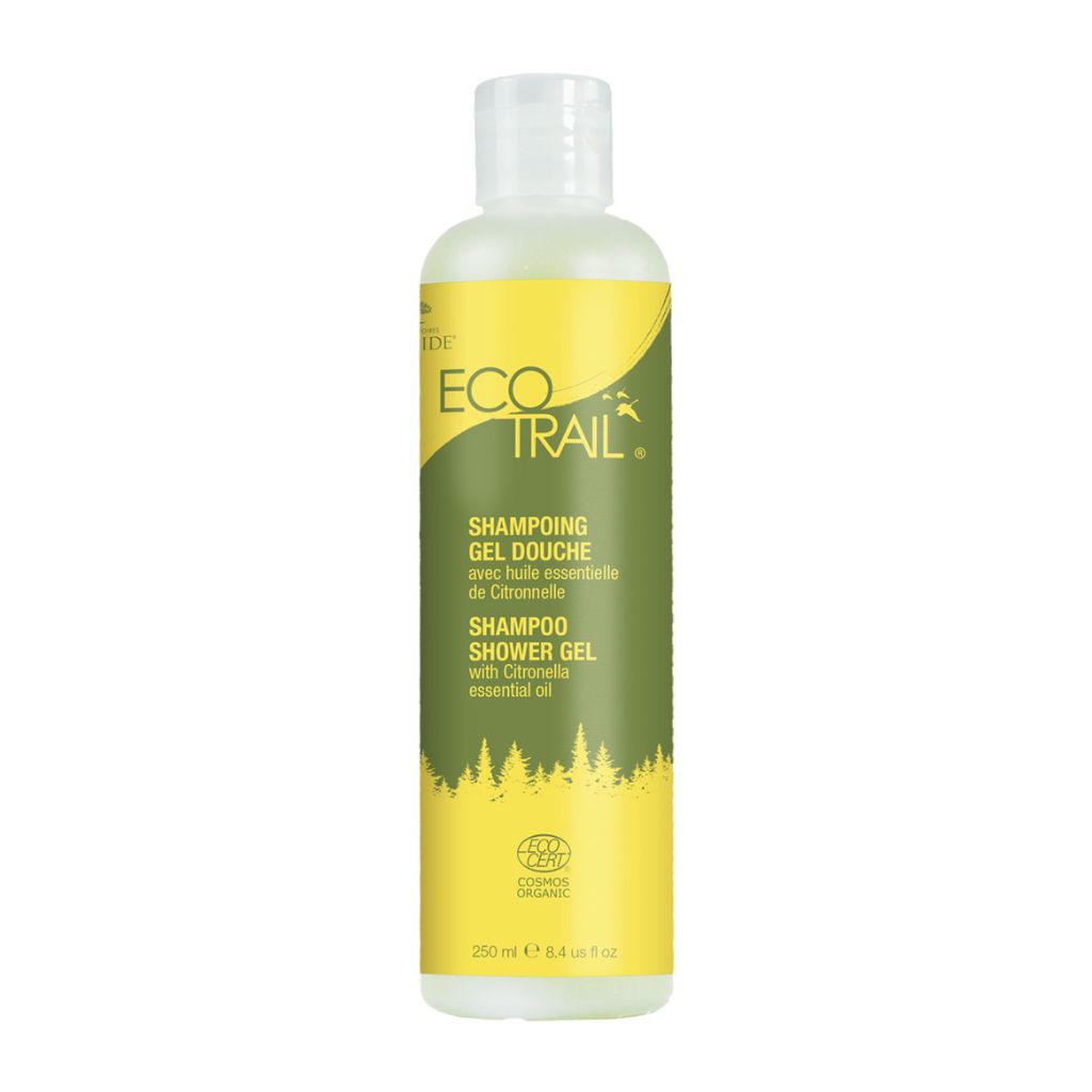 shampoing gel douche huile essentielle de citronnelle EcoTrail - La Boite à Grains