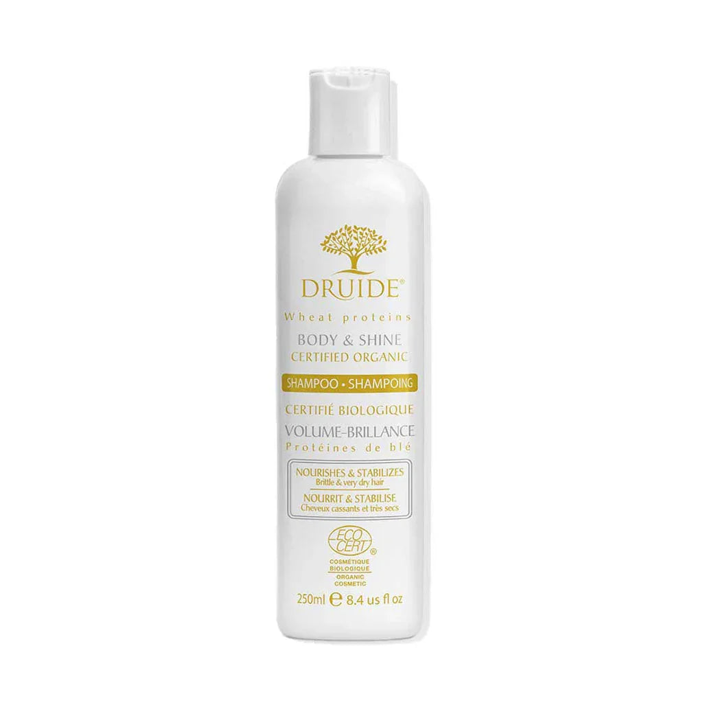 druide shampoing volume brillance protéines de blé 250 ml - La Boite à Grains