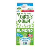 earth's own almond vanilla unsweetened 1.89 liter