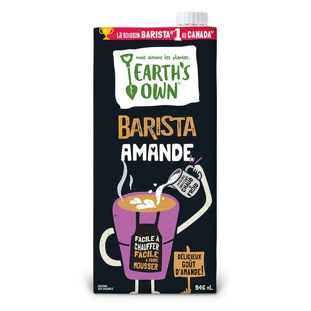barista amande Earth's Own - La Boite à Grains