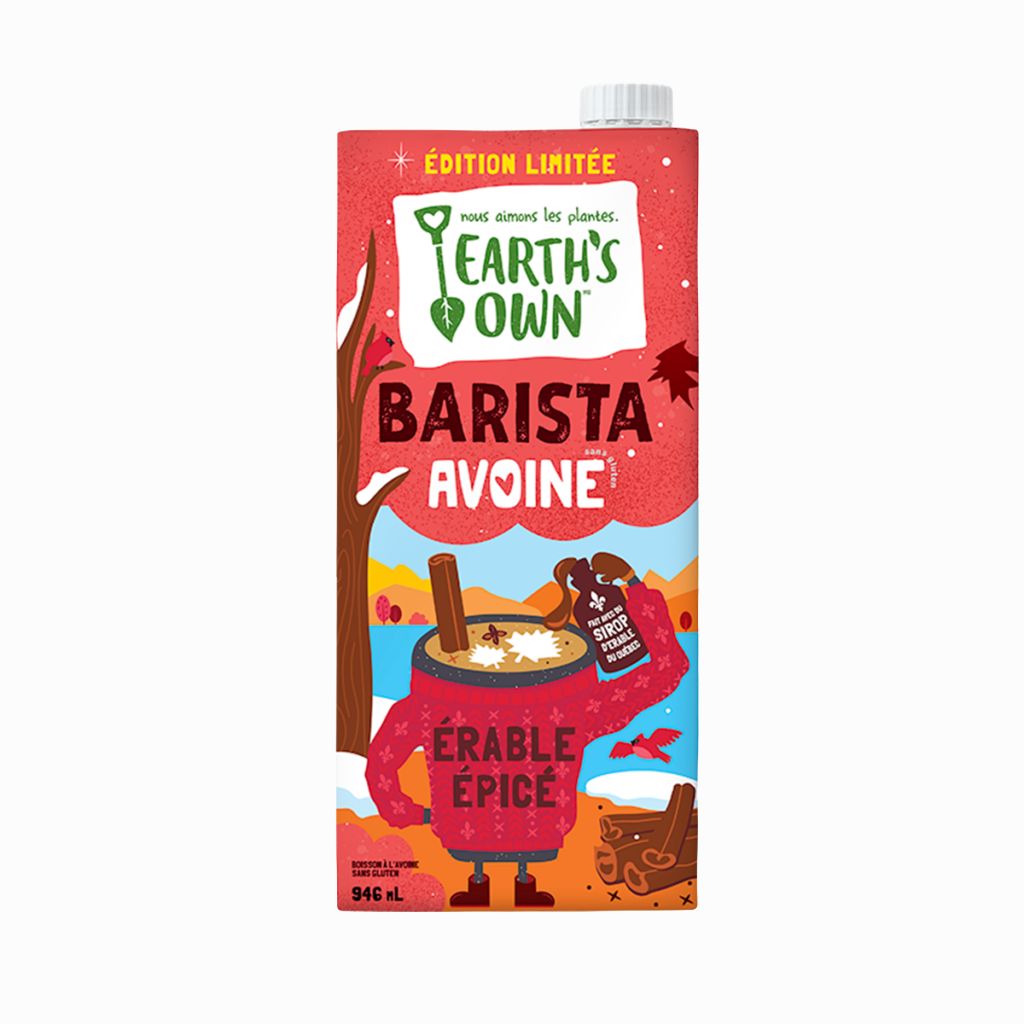 barista avoine érable épicé Earth's Own - La Boite à Grains