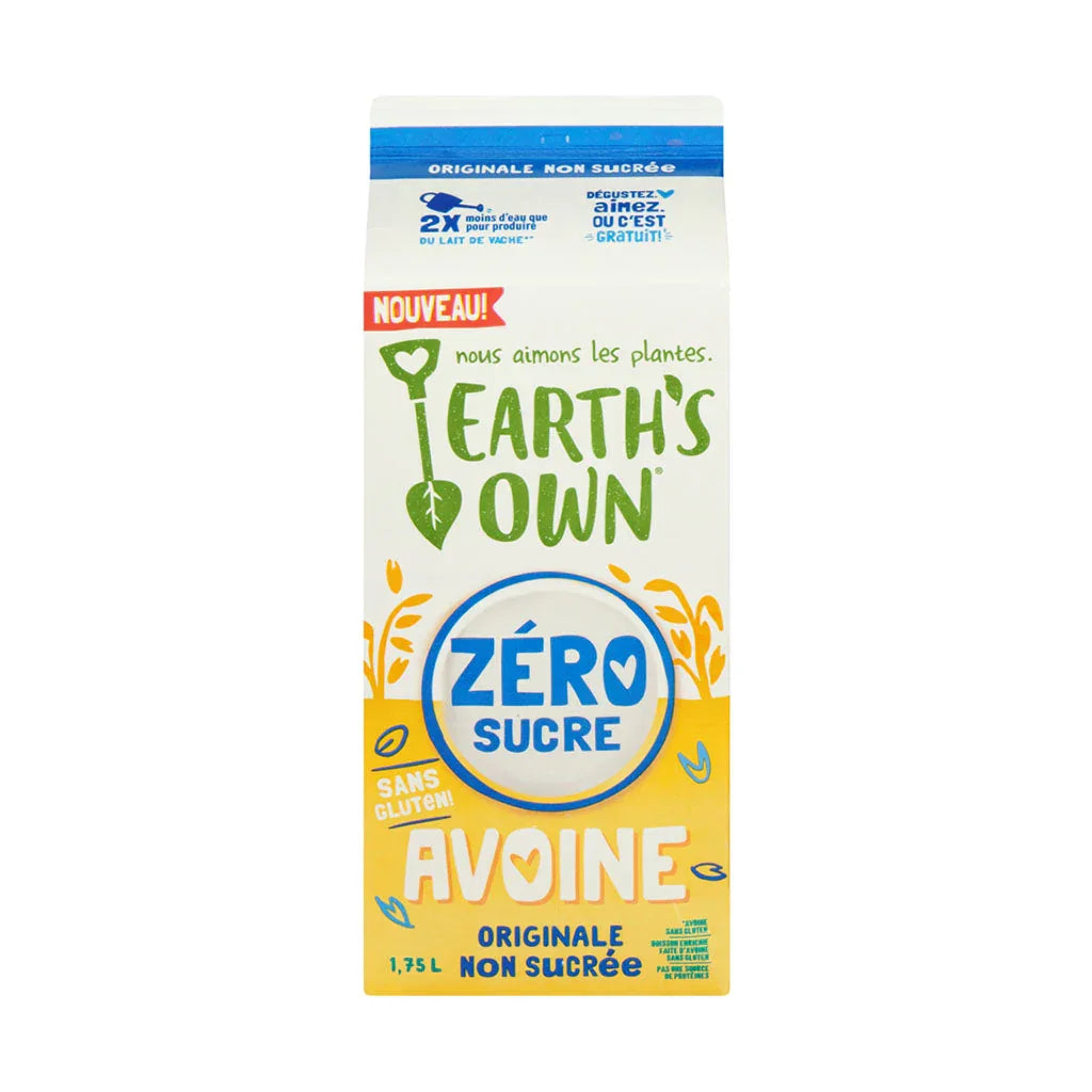 earth's own avoine zéro sucre 1.75 L - La Boite à Grains