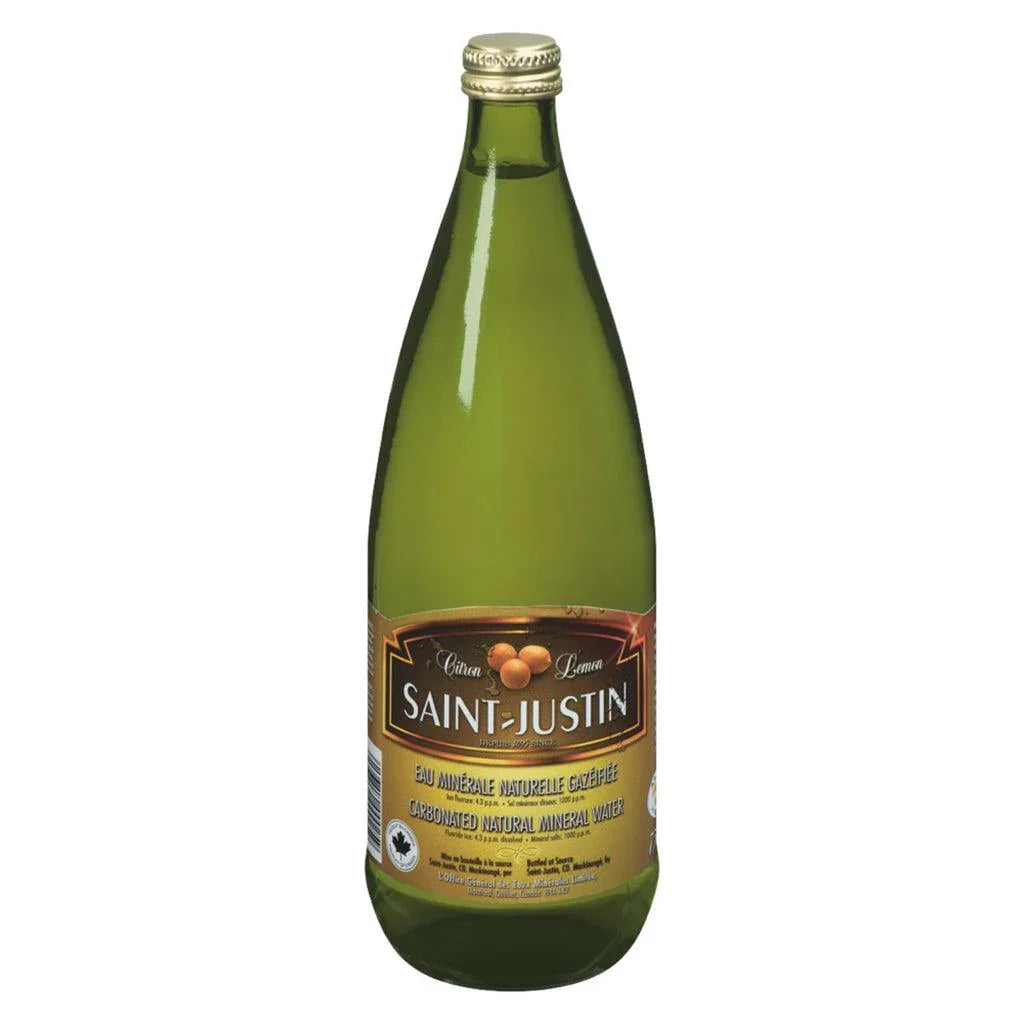 Saint-Justin Lemon Carbonated Natural Mineral Water - La Boite à Grains
