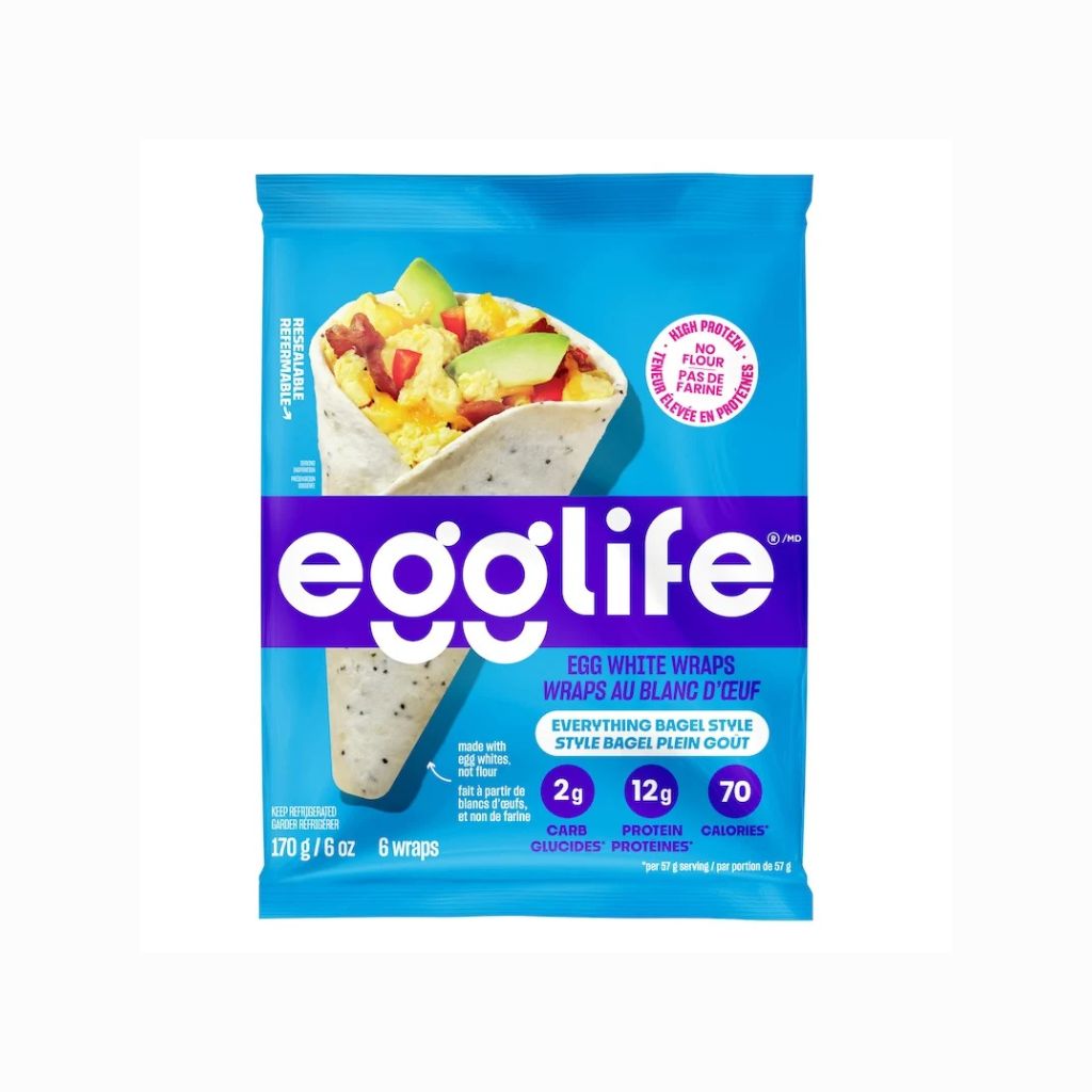 wraps blanc d'oeuf saveur bagel plein goût Egglife - La Boite à Grains