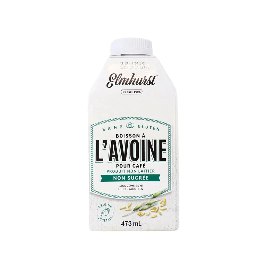 elmhurst oat drink for coffee unsweetened 473 ml - La Boite à Grains