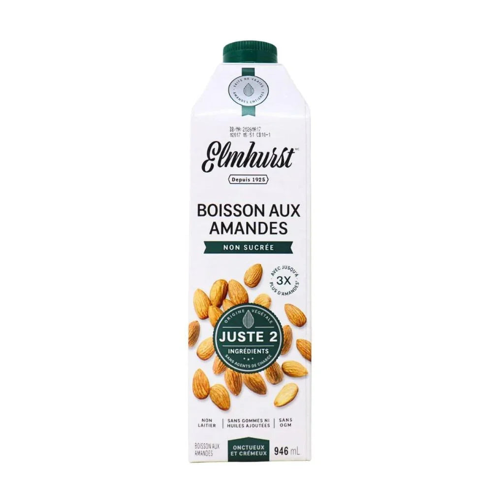 boisson aux amandes non sucrée Elmhurst - La Boite à Grains