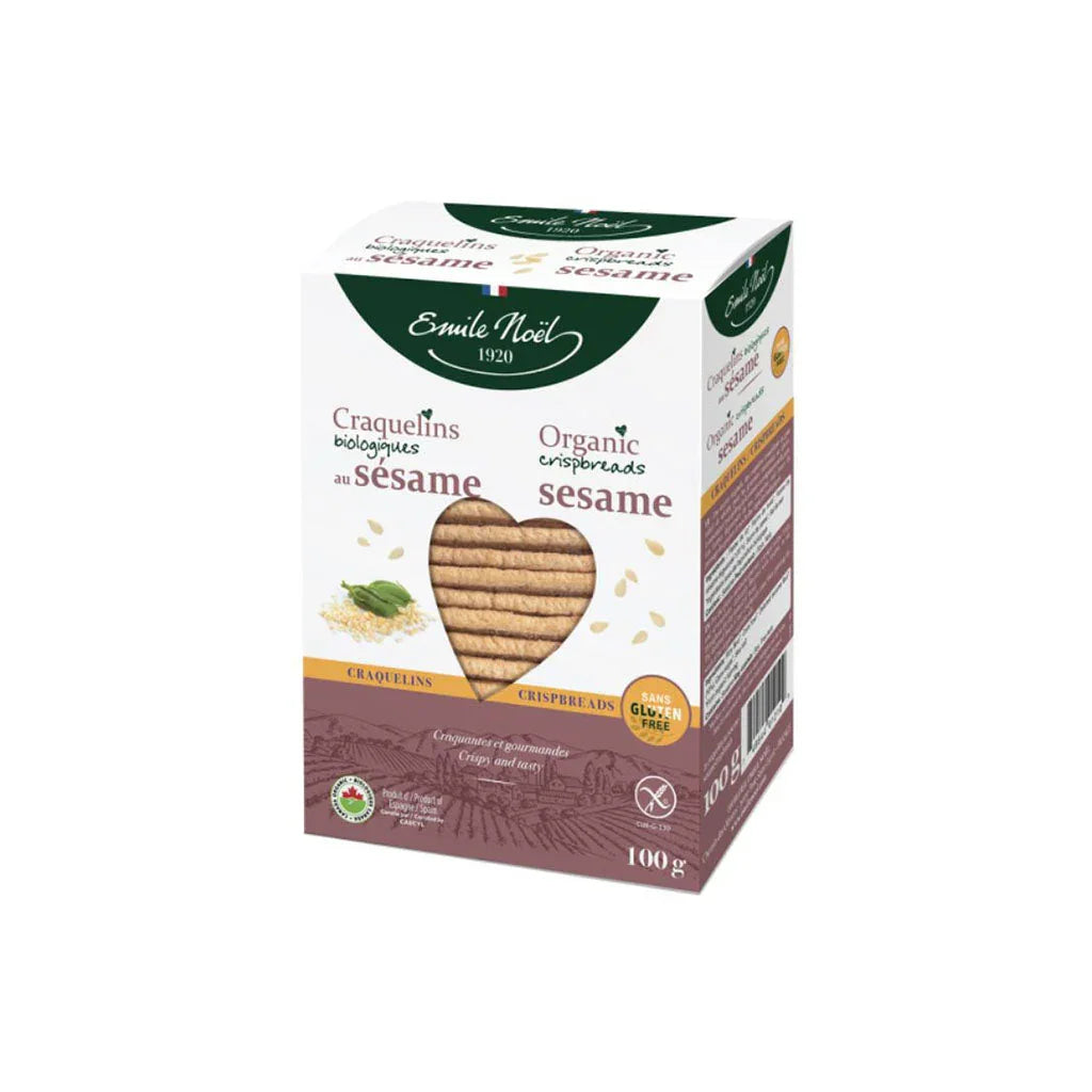 Emile Noël organic sesane crackers - La Boite à Grains