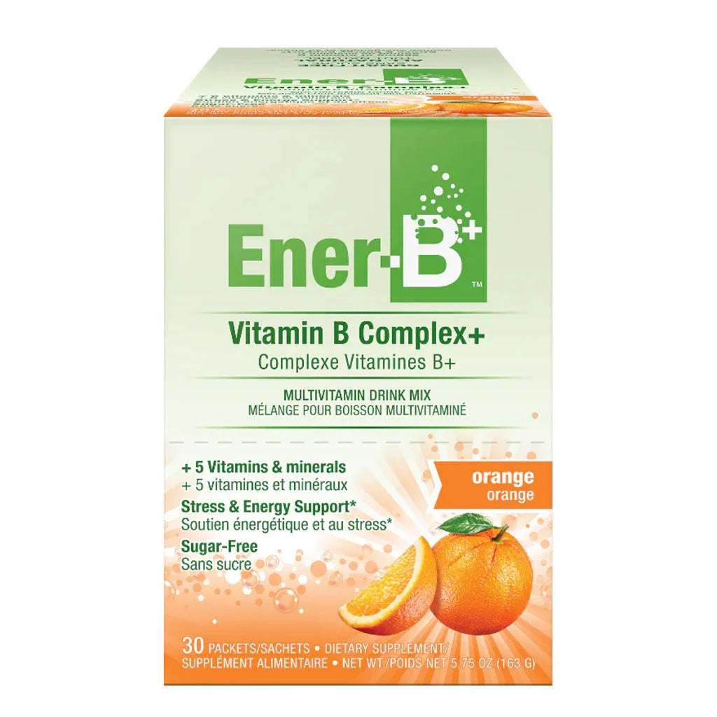 Ener-life ener-b complex vitamins b+ orange 30 sachets - La Boite à Grains