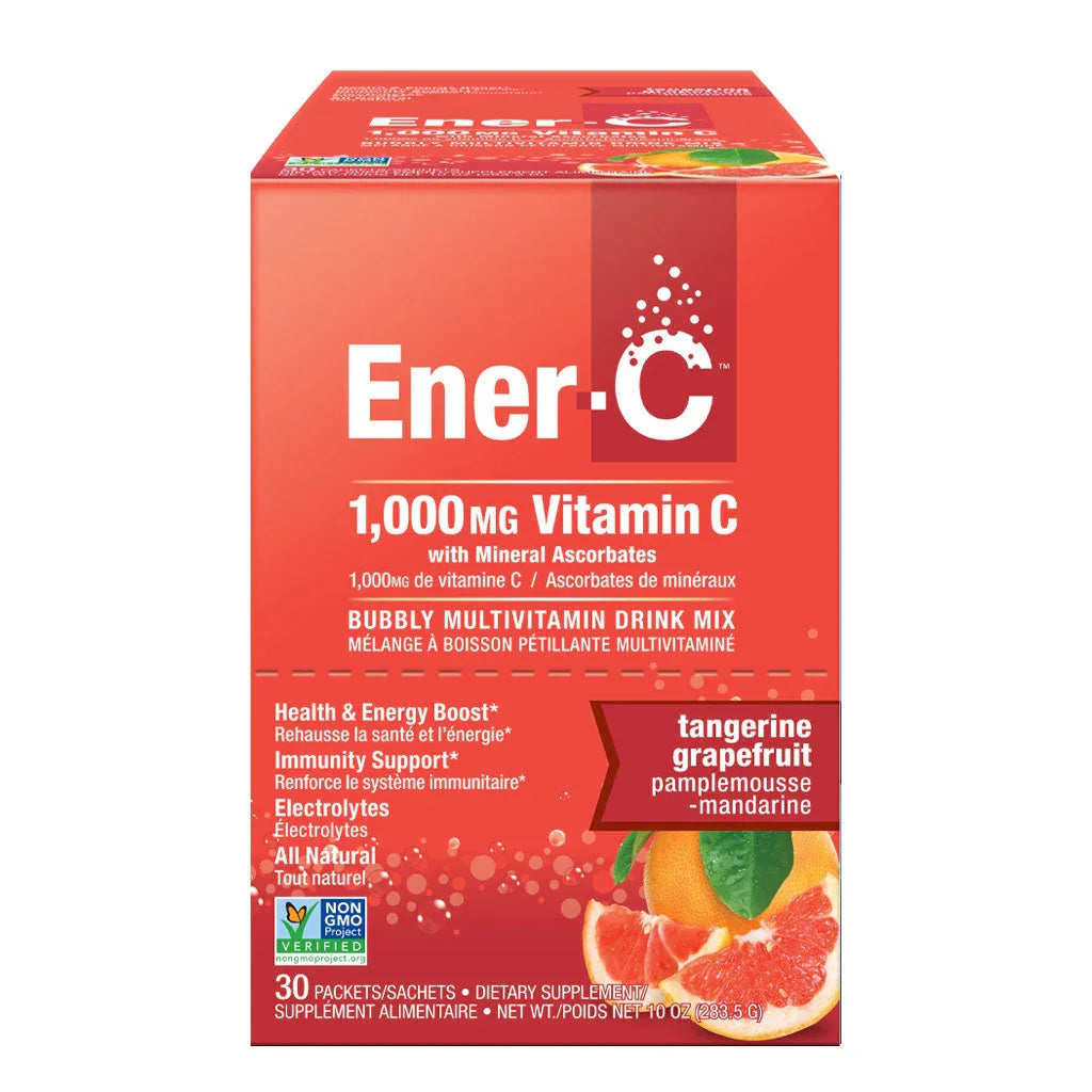 Ener-life ener-c mélange à boisson multivitaminée pamplemousse mandarine 30 sachets - La Boite à Grains