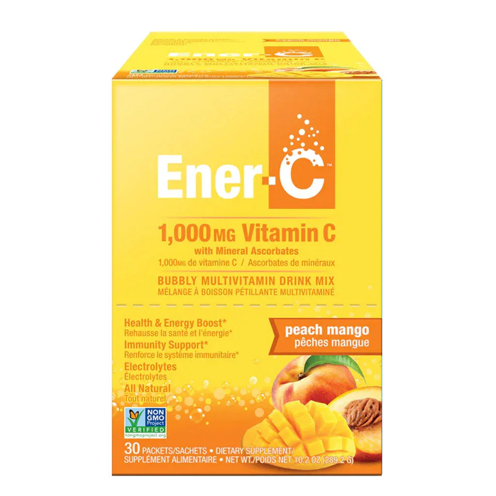 Ener-life ener-c peach mango multivitamin drink mix 30 sachets - La Boite à Grains