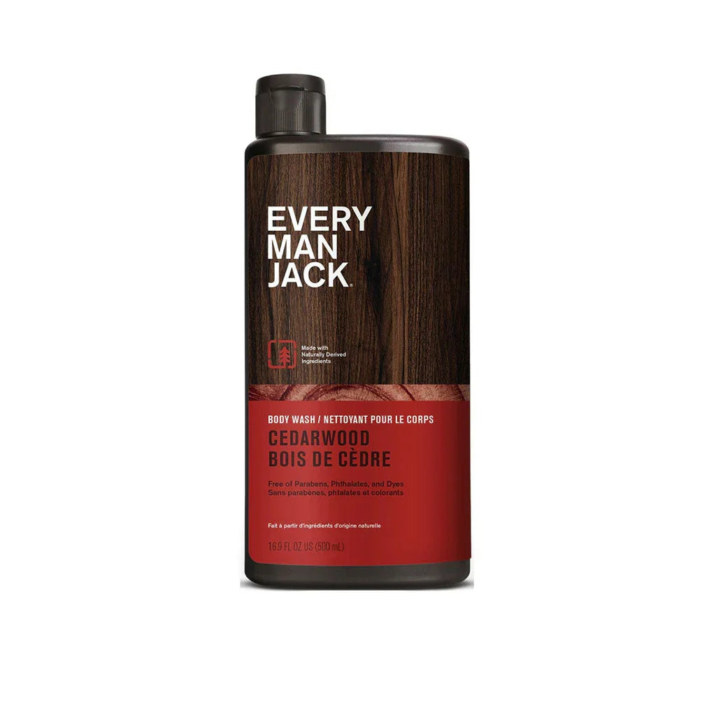 every man jack nettoyant pour le corps bois de cèdre 500 ml - La Boite à Grains