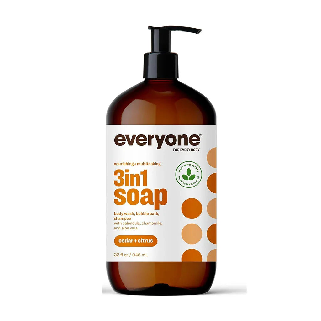 Savon pour Hommes 3 en 1 Cèdre Agrumes Everyone - La Boite à Grains
