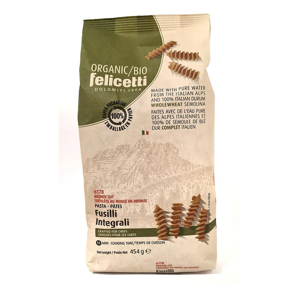 Felicetti fusilli integrali blé dur complet biologique 454 g