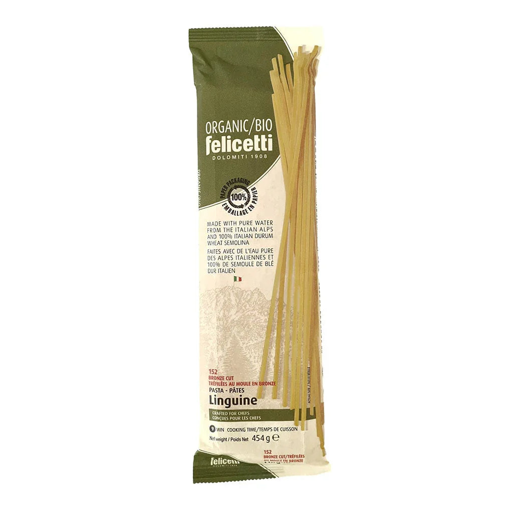 felicetti organic Italian durum wheat linguine pasta 454 g