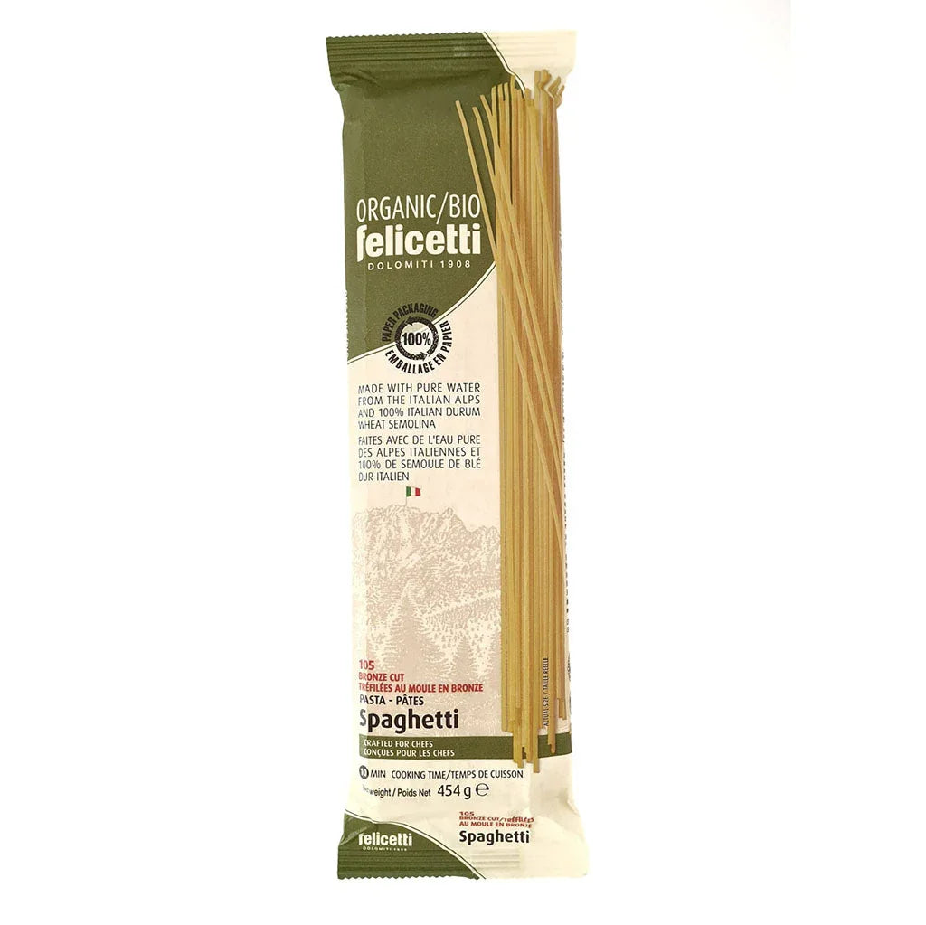 felicetti spaghetti organic durum wheat italian 454 g