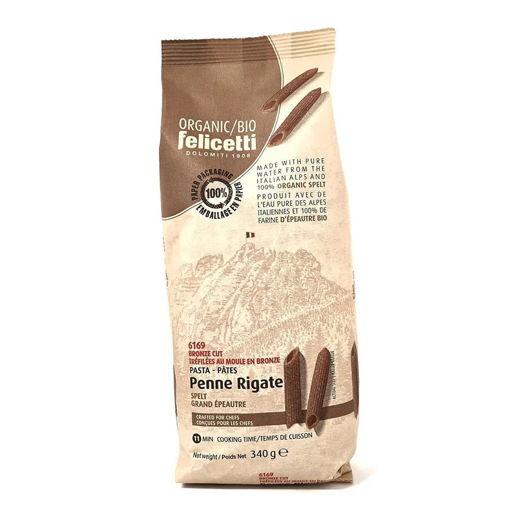 Felicetti penne rigate grand épeautre biologique 340 g - La Boite à Grains