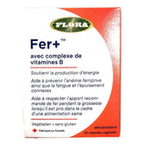 Fer+ avec Complexe de Vitamines B Flora - La Boite à Grains