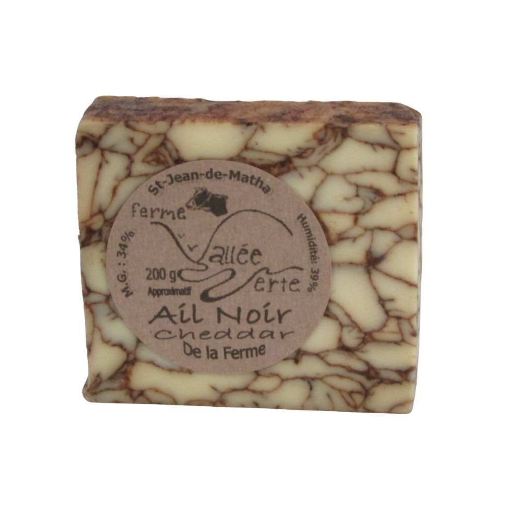 cheddar ail noir ferme vallée verte - La Boite à Grains