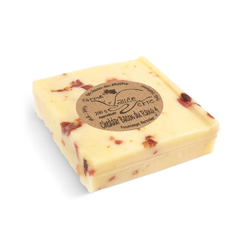 cheddar bacon du rang 4 Ferme Vallée Verte - La Boite à Grains