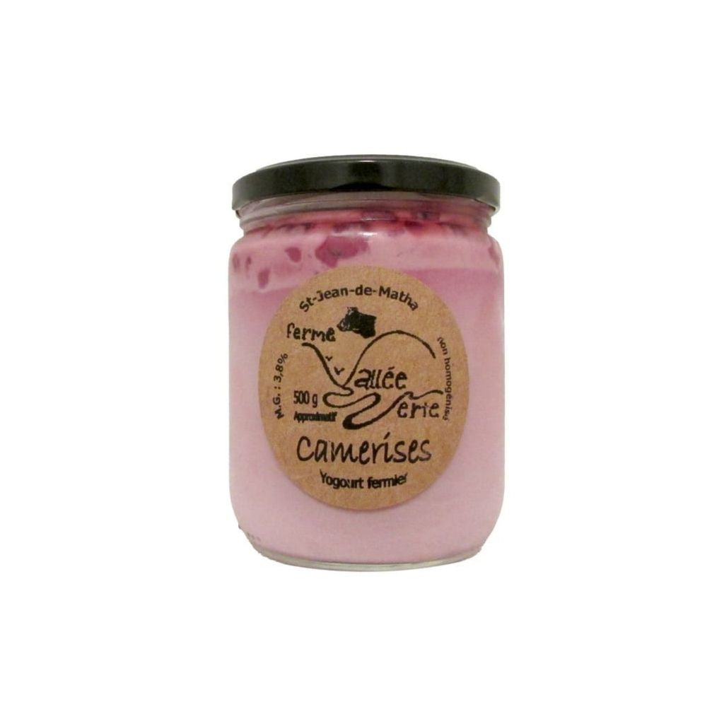 Ferme Vallée Verte farmhouse yogurt with cherries - La Boite à Grains
