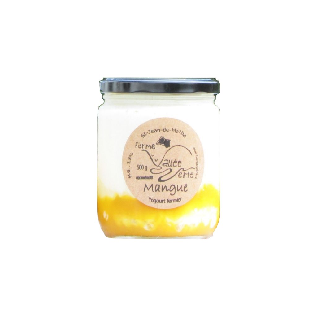 yogourt fermier Mangue Ferme Vallée Verte - La Boite à Grains