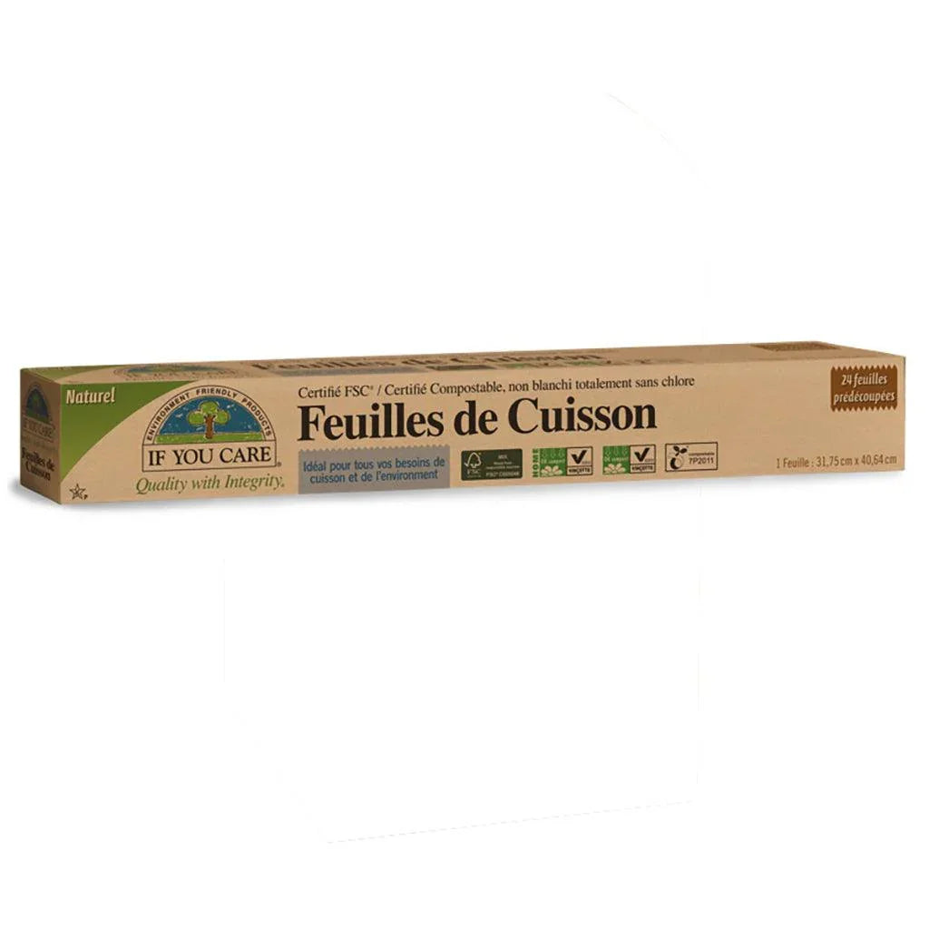 Feuilles de Cuisson Parchemin Non Blanchi If You Care - La Boite à Grains