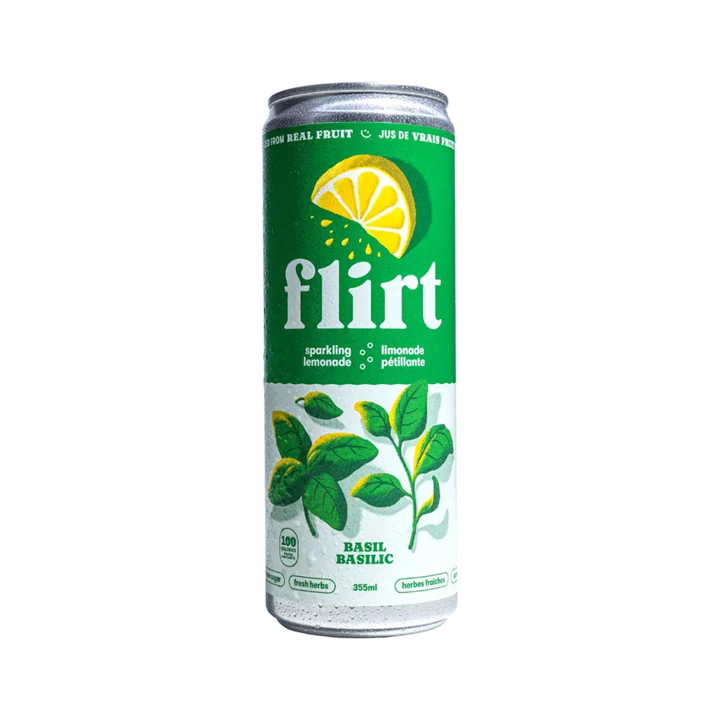 Flirt basil sparkling lemonade - La Boite à Grains