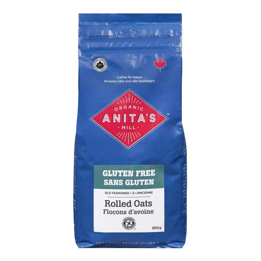 Organic Gluten Free Old Fashioned Oat Flakes Anita's Organic Mill - La Boite à Grains