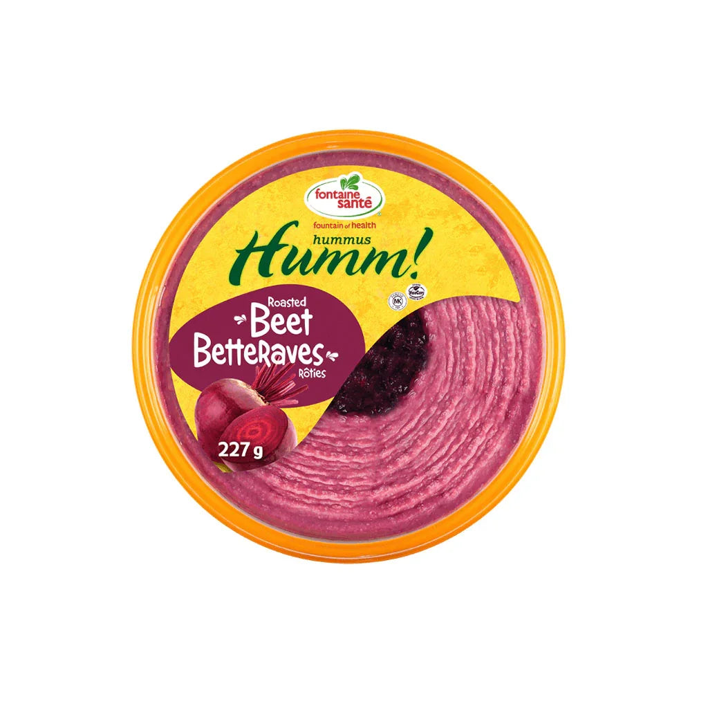 hummus humm! Roasted beets Fontaine Santé - La Boite à Grains