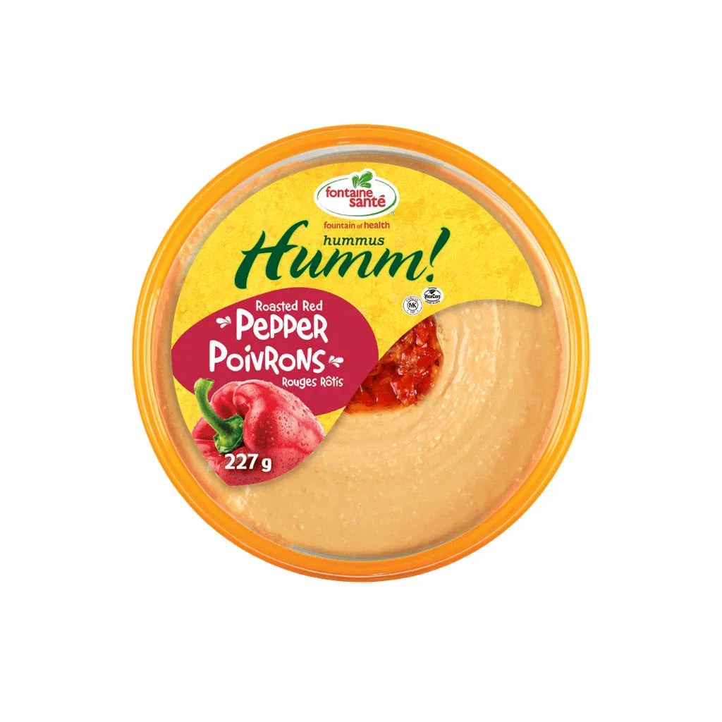 hummus humm poivrons rouges rôtis Fontaine Santé - La Boite à Grains