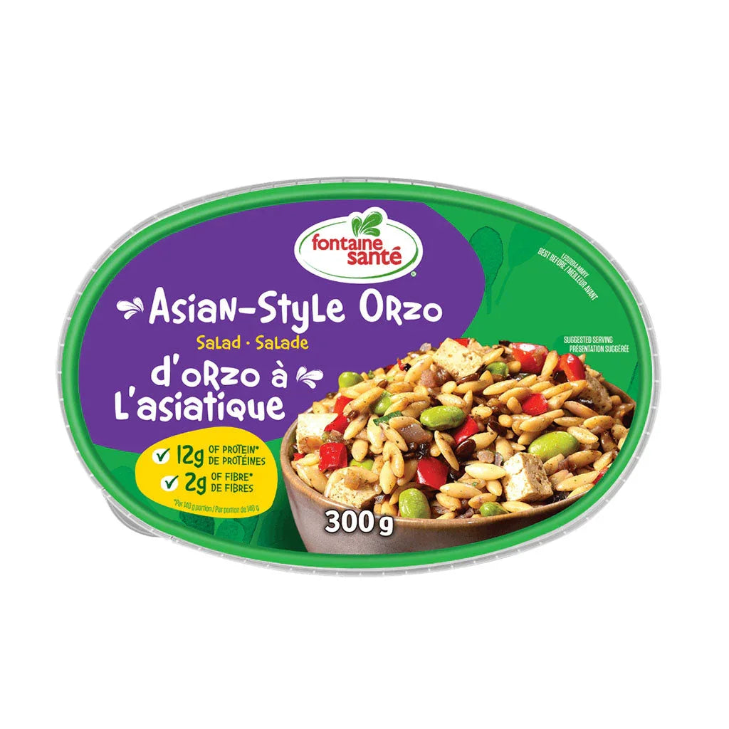 Asian-style orzo salad Fontaine Santé - La Boite à Grains