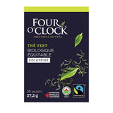 four o'clock organic decaffeinated green tea 16 bags - La Boite à Grains