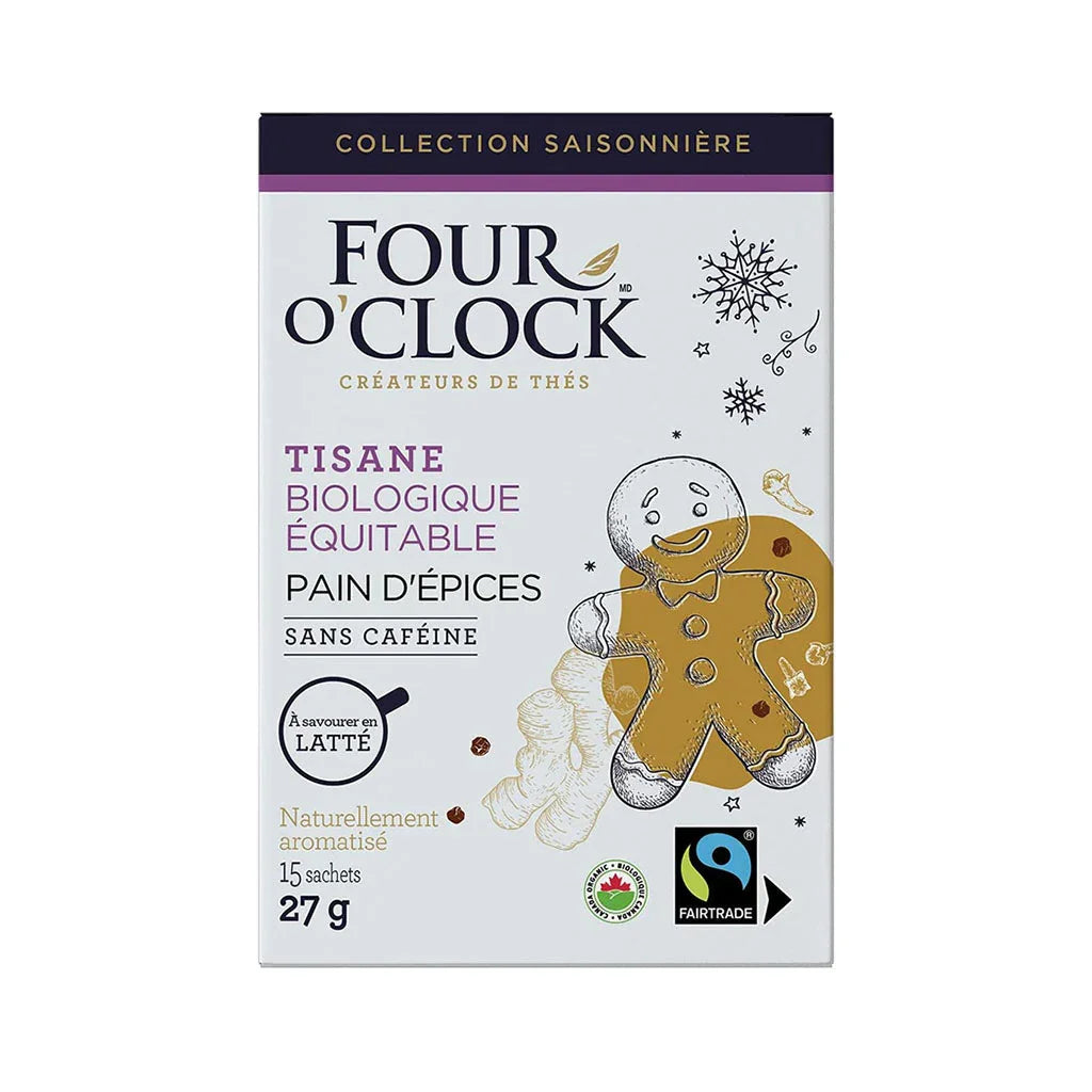 Four O'Clock Organic Gingerbread Herbal Tea - La Boite à Grains