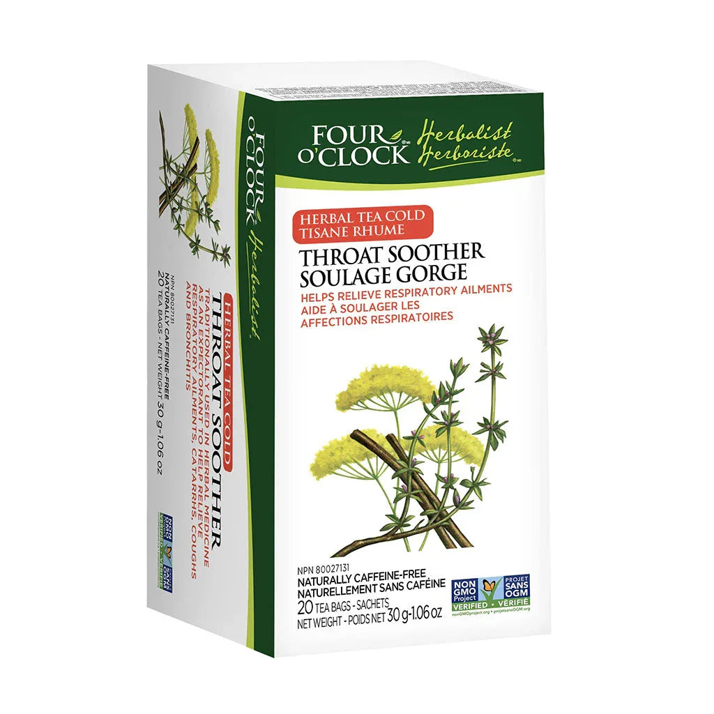 four o'clock herbal tea cold soothes throat 20 sachets - La Boite à Grains